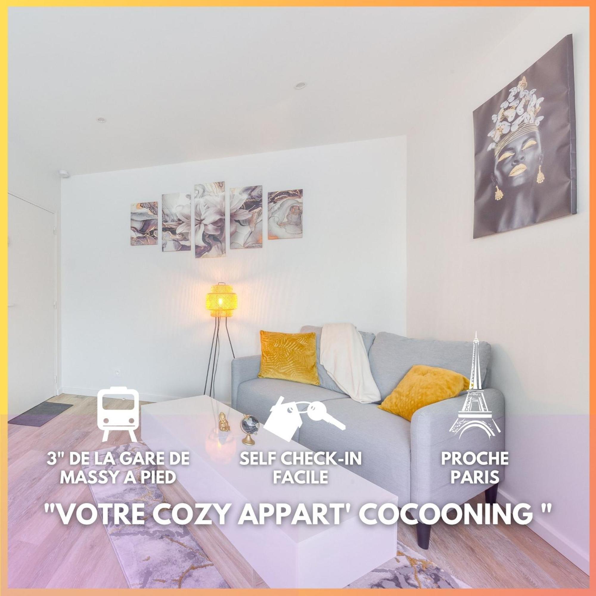 Cozy Appart 5 A 3' De La Gare - Cozy Houses Palaiseau Exterior foto